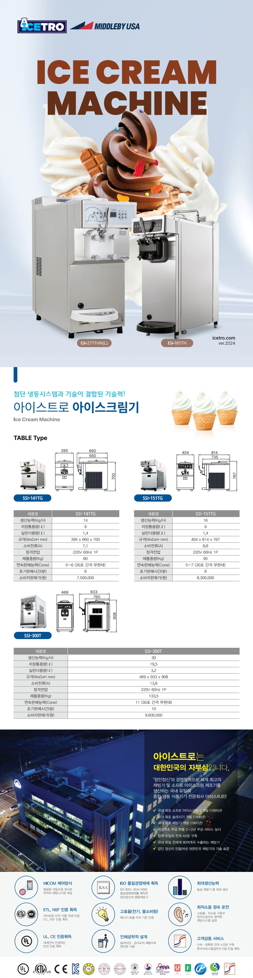 동양렌탈 SSI-141TG 아이스트로 세아 1구 소프트 아이스크림 제조기 상세이미지 2