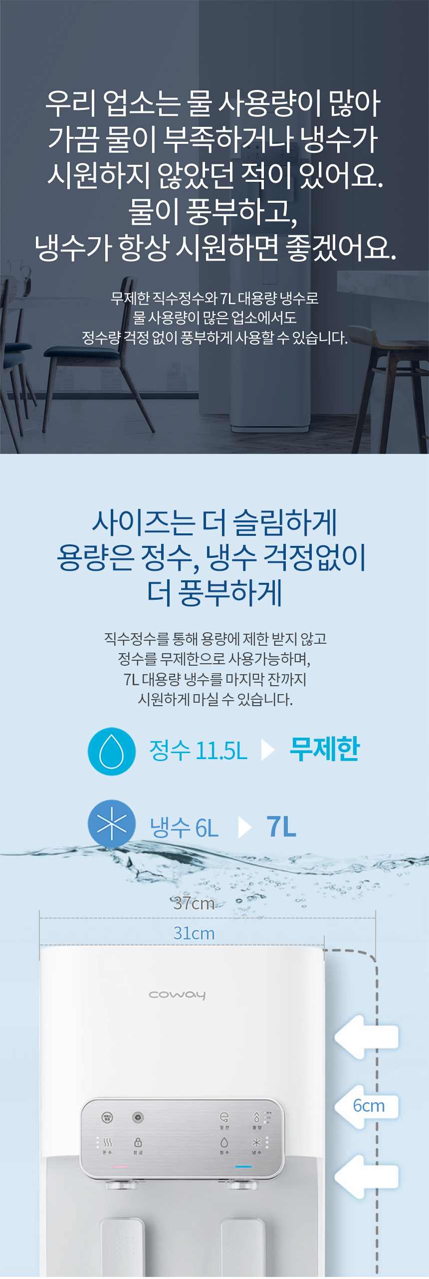 코웨이 CHP-5700R 코웨이 시루직수 워터 스탠드 정수기 상세이미지 1
