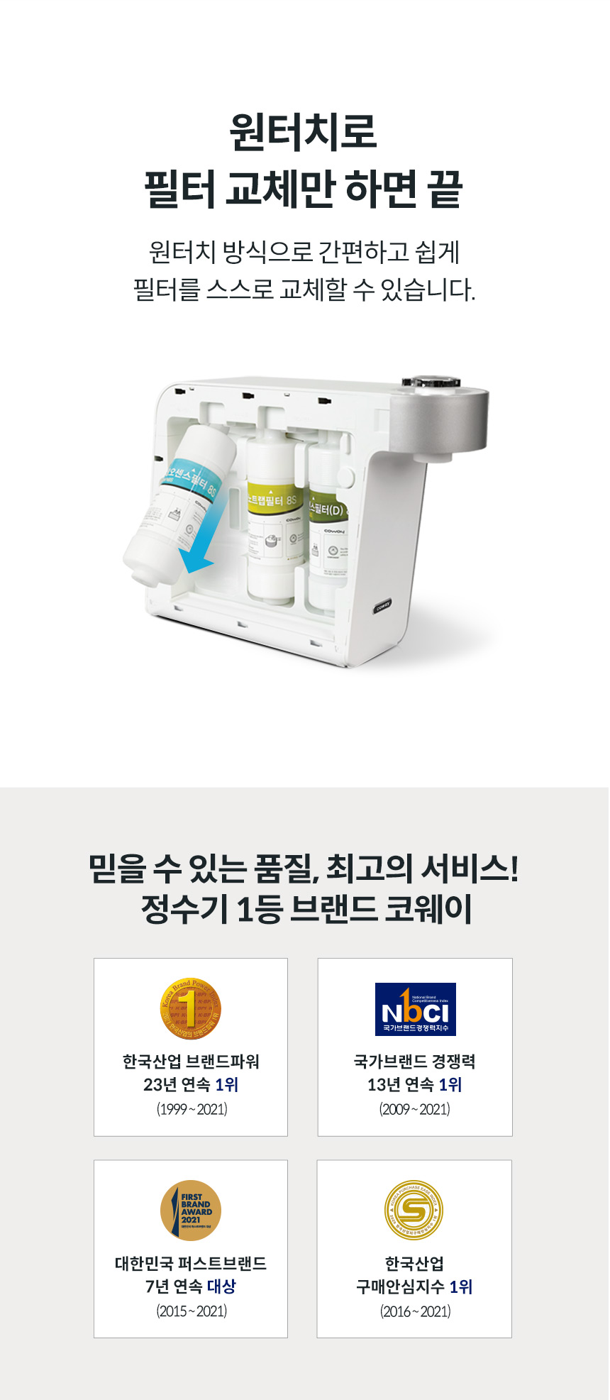 코웨이 P-350N 코웨이 나노직수 정수기 미니 ON 상세이미지 14