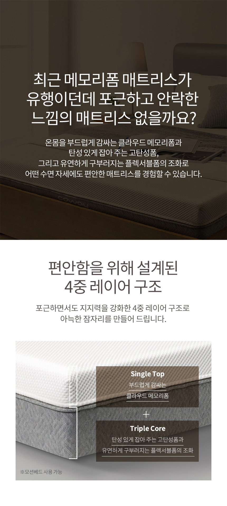 CMSS-M01M_코웨이 메모리폼 매트리스 컴팩트_0번째 상세정보 코웨이 CMSS-M01M 코웨이 메모리폼 매트리스 컴팩트 상세이미지 1