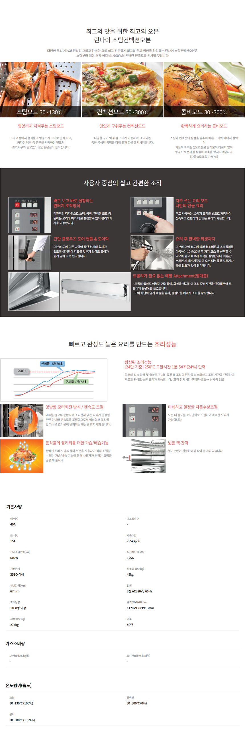 RCO-400CE_린나이 업소용 40단 일반형 전기 스팀 컨벡션 오븐_0번째 상세정보 동양렌탈 RCO-400CE 린나이 업소용 40단 일반형 전기 스팀 컨벡션 오븐 상세이미지 1