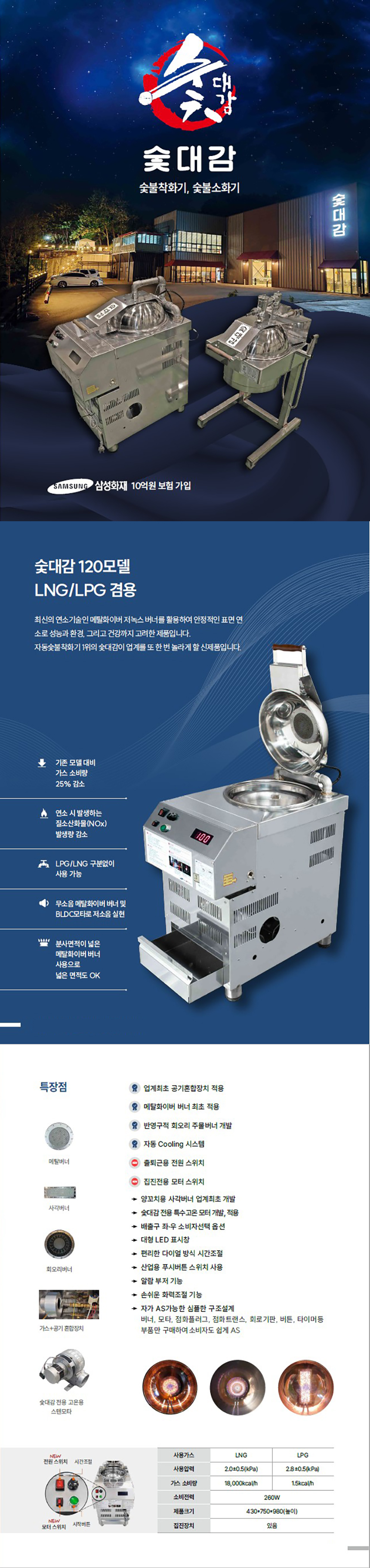 SPGR-120PN_숯대감 업소용 자동 숯불 발화기 점화기 착화기_0번째 상세정보 동양렌탈 SPGR-120PN 숯대감 업소용 자동 숯불 발화기 점화기 착화기 상세이미지 1