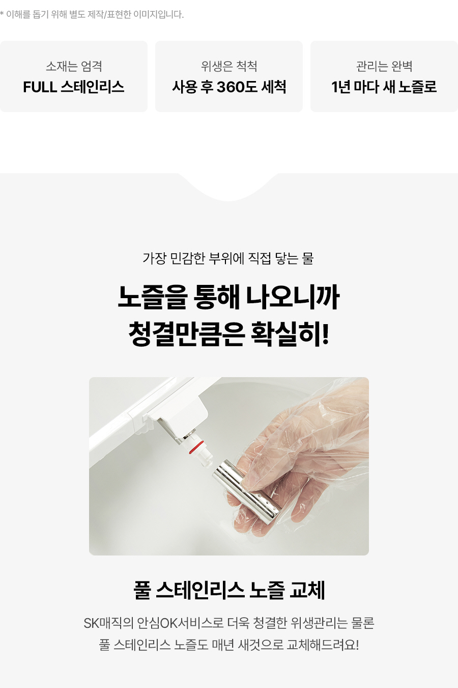 SK매직 BIDF17DR43WH SK매직 풀스텐 스파 비데 BID-F17D 상세이미지 4