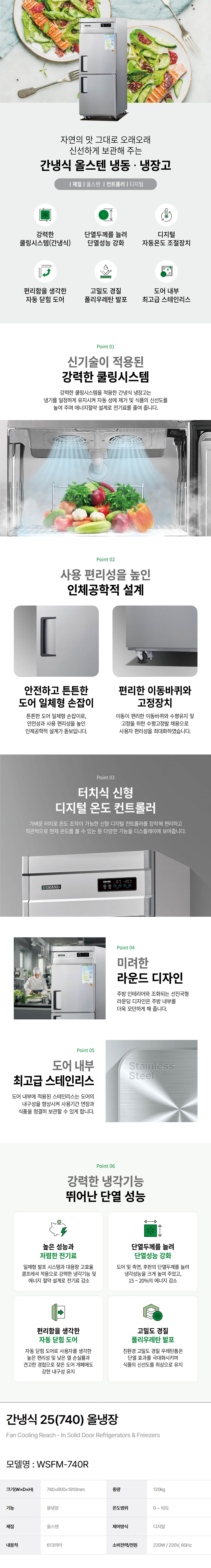 WSFM-740R_그랜드우성 25박스 업소용 냉동고 냉장고 간냉식 올냉장 올스텐_0번째 상세정보 동양렌탈 WSFM-740R 그랜드우성 25박스 업소용 냉동고 냉장고 간냉식 올냉장 올스텐 상세이미지 1