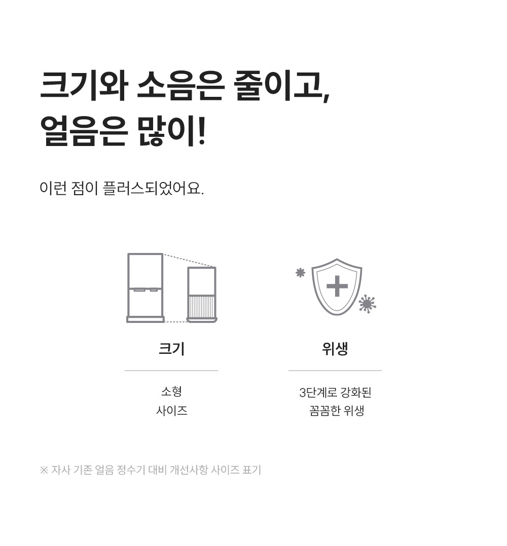 쿠쿠 CP-AHS101HEW 쿠쿠 제로100 슬림 플러스 얼음 정수기 상세이미지 4