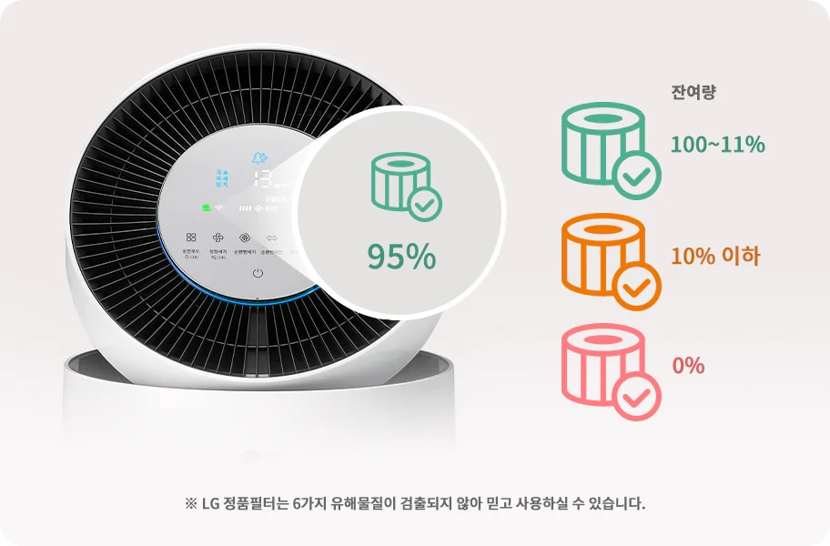 LG전자 as305dwwa LG 퓨리케어 AI 360˚ 공기청정기 플러스 상세이미지 11