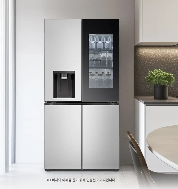 LG 디오스 AI 오브제컬렉션 STEM 얼음정수 냉장고 (노크온 매직스페이스) 817L 2등급