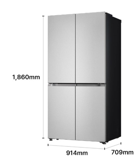 LG전자 G646SVV091 LG 디오스 AI 오브제컬렉션 STEM 베이직 냉장고 Fit & Max 635L 제품 이미지 2