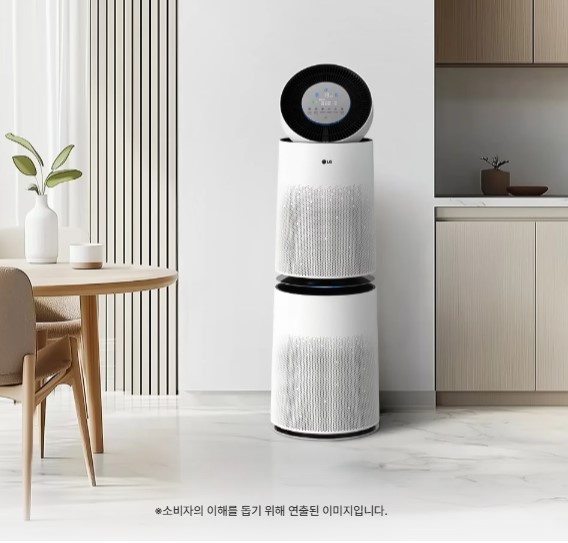 LG전자 AS305DWWAM.AKOR2 LG 퓨리케어 AI 360˚ 공기청정기 플러스+ 무빙휠 세트 100㎡ 제품 이미지