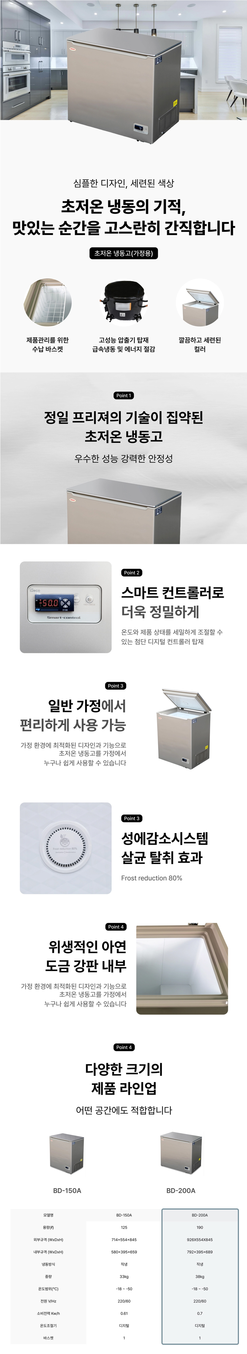 BD-200A_정일프리져 -50도 초저온 저온보관 가정용 참치냉동고 냉동고_0번째 상세정보 동양렌탈 BD-200A 정일프리져 -50도 초저온 저온보관 가정용 참치냉동고 냉동고 상세이미지 1
