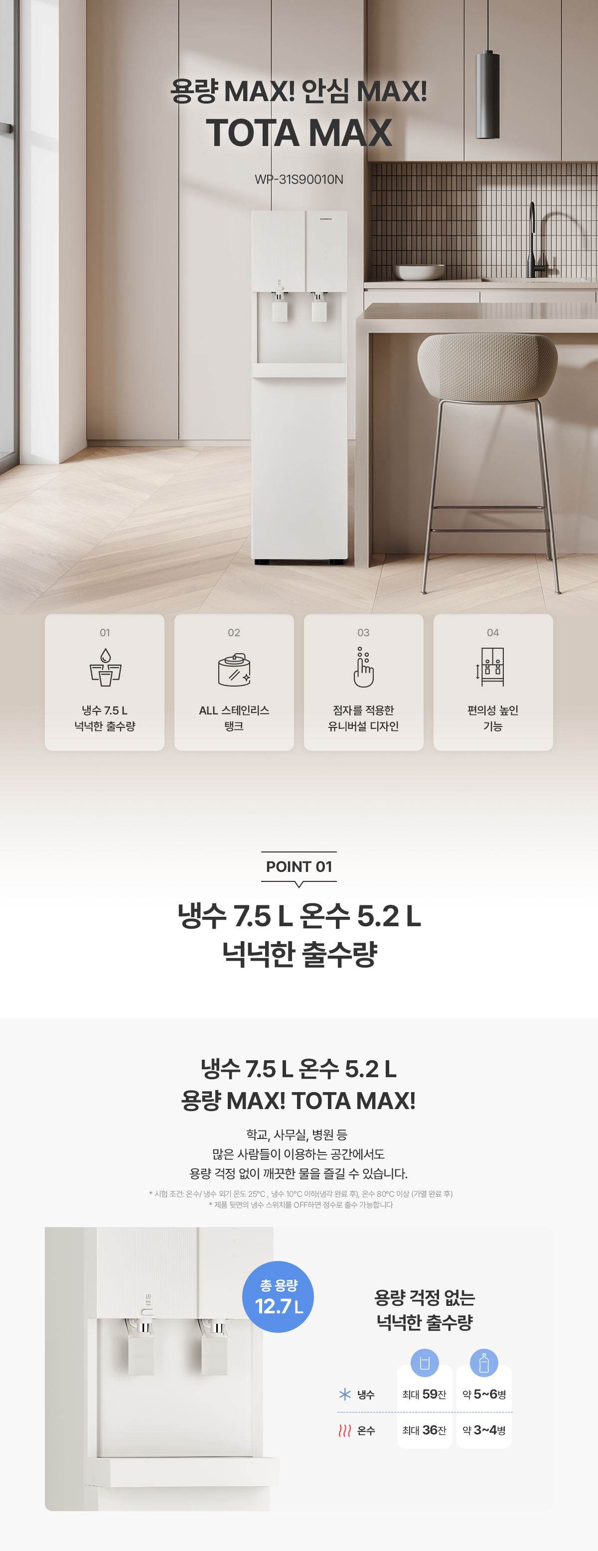 청호나이스 WP-31S90010N 청호냉온정수기 상세이미지 1